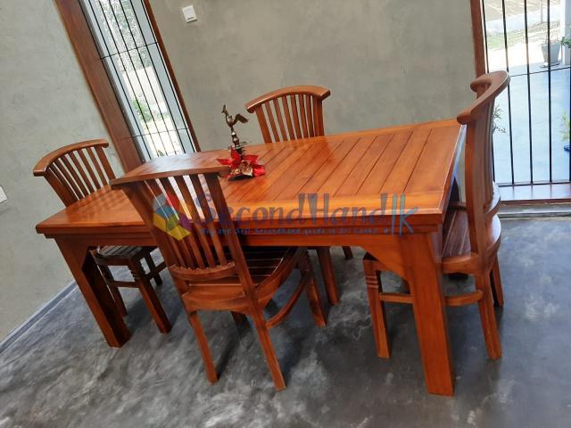 Teak Dining Table with Chairs Ragama